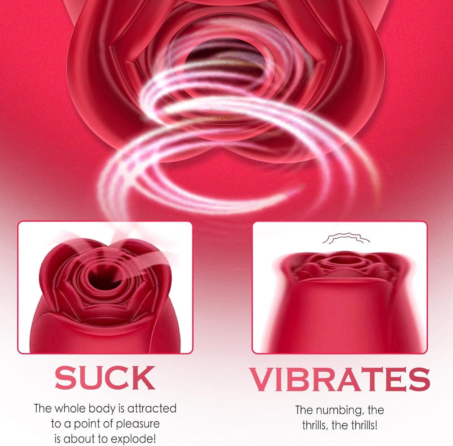 Rose whisper Sensual Sucking Vibrator